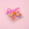 Bolsa con cierre hermético de dibujos animados coreanos Banda de goma para el pelo de niños Goma de pelo desechable Pequeña goma de pelo Accesorios para el pelo de niñas Cuerda para el pelo