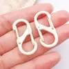 Hebilla de Puerta Colorida de Doble Apertura en Forma de S Hebilla de Resorte Llavero de Aleación de Zinc Joyería Accesorios DIY Anillo de Conexión Colgante Al por Mayor