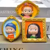 Muñeca de molde de yeso de dibujos animados mundo pintura famosa gota de pegamento de cristal hecho a mano diy pintura de Van Gogh molde de gota de pegamento
