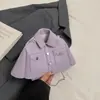 Bolso de Hombro con Diseño Personalizado Bolso Pequeño para Mujer Nueva Moda Bolso Camisa 2025 Verano Bolso de Cadena Simple Bolso Cruzado de Moda
