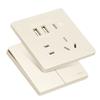Panel de Enchufe Interruptor Delixi Doméstico 86 Oculta Pared 5 Orificios 3 Orificios 1 Abertura 5 Orificios 827 Amarillo Yingui