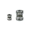 Cuentas de Barril Doble Flor de Loto Incrustadas con Cobre Plata de Ley S925 Accesorios con Patrón de Nube Pulsera DIY Cuerda Trenzada Cuentas Superiores Dobles de Loto