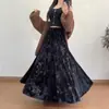 Falda Estrecha, Estilo Chino Retro, Nuevo Estilo Chino Otoño e Invierno Nueva Falda Larga de Terciopelo de Cintura Alta Talla Grande para Mujer, Versátil y a la Moda