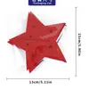 Decoración Día de la Independencia Estrella Roja Blanca Azul de Cinco Puntas Día Nacional de EE. UU. Decoración para el Hogar Decoración de Escritorio Estrella Estéreo de Fieltro
