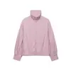 ZA vestuário feminino de comércio exterior transfronteiriço europeu e americano, popular no AliExpress, jaqueta simples de cor sólida com gola alta estilo aviador de manga comprida