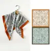 Nuevo Pañuelo de Seda Estampado Digital de Sarga a Doble Cara para Mujer Pañuelo de Flores de Alta Gama Transfronterizo Pañuelo Cuadrado Dulce Fresco para el Pecho Personalizado