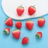 Resina simulación fruta fresa accesorios de joyería tridimensionales hechos a mano DIY aretes collar colgante llavero colgante W339