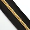 Fabricante Personaliza Cremalleras de Nylon con Dientes Tipo 3 y Tipo 5, Tiras de Dientes Electroplateadas para Bolsas de Empaque, Ropa, Textiles para el Hogar y Cremalleras con Dientes Metálicos de Imitación