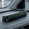 Número de Señal de Estacionamiento Temporal, Señal de Teléfono para Mover el Coche, Placa de Matrícula de Tarjeta de Estacionamiento Luminosa para Presionar y Ocultar Protección Solar, Adornos para Coche