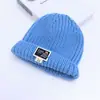 Gorro de Punto Cálido Multicolor Opcional para Bebé, Comercio Exterior, Estilo Coreano, Moderno, Fresco, Estilo Cuadrado con Logo, Gorro de Tubo Recto para Niños, Gorro de Punto