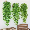 Jiboia parede sala de estar plantas verdes planta de parede decoração de planta trepadeiras flores artificiais trepadeiras internas planta-aranha cesta suspensa