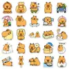100 Pegatinas de Graffiti de Capibara Dibujos Animados Lindas Animales Creativos Kabibala Decorativas para Funda de Teléfono Pegatina Impermeable