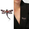 Estilo europeu e americano design criativo broche de inseto moda libélula broche corpete pino temperamento simples acessórios de vestuário