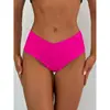 AliExpress Colección 2026: Estilo europeo y americano, sexy, bikini de triángulo de color liso para mujer, traje de baño bikini para la playa, traje de baño de una pieza, venta al por mayor