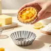 Forma para Torta de Ovo para Uso Doméstico, Bandeja para Pudim, Forma para Assar Bolo, Copo de Alumínio Crisântemo, Bolo de Arroz no Vapor, Forma para Assar Torta de Ovo