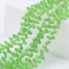 Cuentas Sueltas de Cristal Accesorios para Joyería DIY Cuentas de Vidrio Tallado Forma de Gota de Agua Accesorios para Ropa Color Plateado Agujero Horizontal 5*8mm Gota de Agua