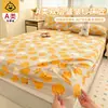 Protector de colchón de grado A para maternidad e infantil, protector de colchón de gasa de doble capa, funda de colchón completamente envolvente, sin preocupaciones para dormir desnudo, juego de tres piezas