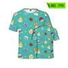 Camisetas de moda de primavera 2024 con estampado 3D de animales del bosque para hombre y mujer.