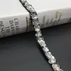 En Stock Ribete de Encaje con Perlas, Lentejuelas y Cuentas Hecho a Mano para Ropa, Vestidos de Boda, Accesorios DIY