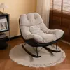 Cadeira de Balanço de Lazer, Sofá de Balanço Preguiçoso, Poltrona Reclinável Individual para Sala de Estar, Cadeira Ninho para Quarto, Cadeira Sofá de Luxo Leve para Varanda