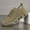Sapatos de Proteção para Trabalho Masculino 2026 Verão Novo Leve Respirável Resistente a Odores Casuais Externos de Lona Sapatos Resistentes ao Desgaste Antiderrapantes para Canteiro de Obras