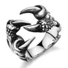 Tienda de 2 yuanes Puestos de Jianghu vendiendo moda coreana para hombre y mujer anillo de garra de dragón que no pierde el color anillo de cola joyería al por mayor