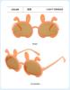 Óculos de sol infantis estilo Ins, óculos dobráveis de urso para meninos e meninas, óculos de sol anti-UV, óculos de sol fofos de verão
