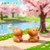 Figuras de Capibara Lindas de Primavera para Paisajes en Miniatura, Decoración de Jardín DIY, Accesorios Colgantes, Adornos Pequeños