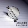Atacado Broche plano de 18 mm Padrão europeu Sem níquel Agulha de segurança de 20 mm Plano redondo Suporte vazio para corsage DIY Venda transfronteiriça