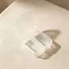 Caja de plástico de 2 compartimentos, caja de almacenamiento transparente para piezas de ferretería y componentes electrónicos, caja cuadrada pequeña de plástico, caja de almacenamiento para cuentas