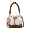 Bolso Elegante Yuezi para Mujer 2026 Primavera Nuevo Vintage Simple Moderno Bolso de Hombro para Viajar Bolso de Mano Bolso Cubo