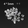 Tapón para el Oído Stud de Silicona Tapón de Oído Tapa de Oído de Plástico Transparente Silicona Cuero Tapón Trasero de Pendiente Tapón Adhesivo Anticaída Cabeza 50 Pares