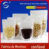 Saco de papel Kraft branco saco auto-selante translúcido engrossado yin e yang saco auto-suficiente de alimentos floco de neve saco de embalagem crocante em estoque