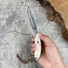 Cuchillo de Exterior Damasco Transfronterizo Cuchillo para Fruta Cuchillo de Camping Cuchillo Plegable Portátil Cuchillo Portátil Cuchillo Afilado En Stock