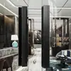 Nuevas Manijas de Puerta de Madera Maciza Estilo Chino en Stock, Manijas de Puerta de Vidrio con Marco, Manijas Negras de Bronce Antiguo para Habitaciones Privadas y Salas de Conferencias