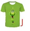 Moletom com Capuz para Cosplay com Estampa Digital 3D de Manga Curta, Mesmo Estilo do Grinch