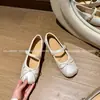 Sapatos Mary Jane Femininos Estilo Fada Francesa, Sapatilhas Macias com Laço Delicado, Sapatos Mary Jane Femininos