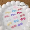 Decorações de Arte para Unhas Flor de Cinco Pétalas de Verão, Coloridas Dopamina Suave Esculpida Doce Flor Strass 3D para Unhas Acessórios