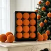 Decorações de Árvore de Natal 6/8cm Vintage Cimento Fosco Veludo Flocado Bolas de Natal Display de Janela Enfeites Pendurados