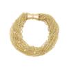 Fábrica Atacadista de Comércio Exterior Europeu e Americano Fornecimento Direto Corrente de Cobre Contas Triangulares de Vidro Fecho de Trompete Embellished Pulseira Grande Exagerada Edição Especial