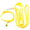 Collar para mascotas de 1 cm de ancho, perro, campana, cuerda de tracción, perro pequeño, gato, campana, collar colgante