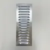 Ventilador de Rejilla de Acero Inoxidable Hierro Aleación de Aluminio Ventilación Pasante Campana Extractora Disipación de Calor Ventilación Placa de Rejilla Perforada a Prueba de Lluvia