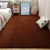 Alfombrilla Moderna Nórdica de Color Sólido de Coral para Mesa de Café de Sala de Estar Alfombra Decorativa para el Hogar Mesita de Noche Sofá Completamente Antideslizante Aislante de Sonido
