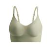 Base Líquida Invisible Sin Costuras Sin Talla Ropa Interior para Mujer Reveladora de Busto Grande Pequeño Push-Up Fino Color de Piel Oscuro Sujetador Chaleco