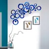 Adesivos de Parede Espelhados Acrílicos Tridimensionais Autoadesivos Transfronteiriços para Sala de Estar, Quarto, Parede de Fundo da TV, Adesivos Decorativos Redondos para Casa