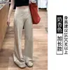 Calça Flare de Cintura Alta com Bolinhas para Mulheres, Primavera e Verão, Caimento Solto, Emagrecedora, Retrô de Perna Reta, Calça Casual Comprida, Atacado do Fabricante