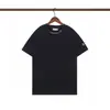 Minha Marca Trendy T-Shirt de Manga Curta Gola Redonda Bordado Gráfico Frontal Unissex Masculina Meia-Manga Verão [Corte Solto]