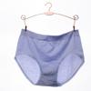 Encontre uma Nova Cueca de Algodão de Cor Pura da Fábrica para Mulheres Plus Size, Tamanho Grande, Jacquard Sem Costura, Pós-parto, Cintura Média, Roupa Íntima Feminina