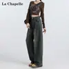 Jeans de Pierna Ancha para Mujer Otoño e Invierno 2024 Tendencia Versátiles Nuevos de Cintura Alta Holgados Rectos Forma de Pera Pantalones Primavera y Otoño