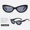Gafas de sol ojo de gato transfronterizas, Gafas de sol con letras transfronterizas europeas y americanas, Gafas de sol retro para mujer, Estilo callejero, Pasarela, Gafas anti-UV